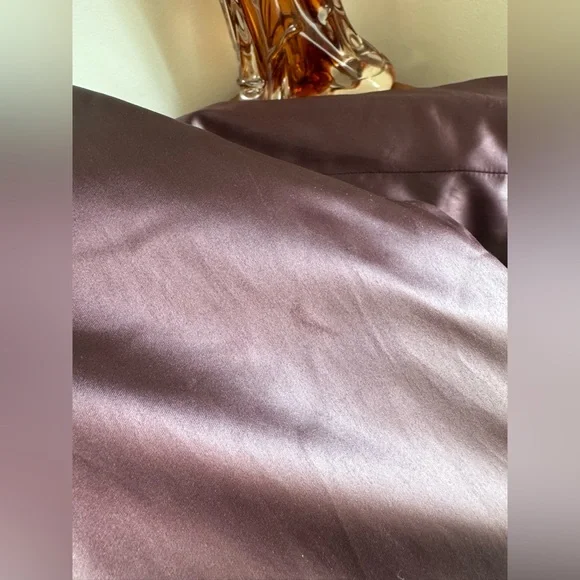 Jil Sander Silk Down Deep Purple Long Puffer Coat 38 - Picture 10 of 16